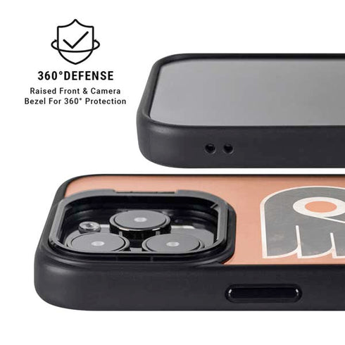 NHL Philadelphia Flyers Distressed iPhone 16 Pro Kickstand Case